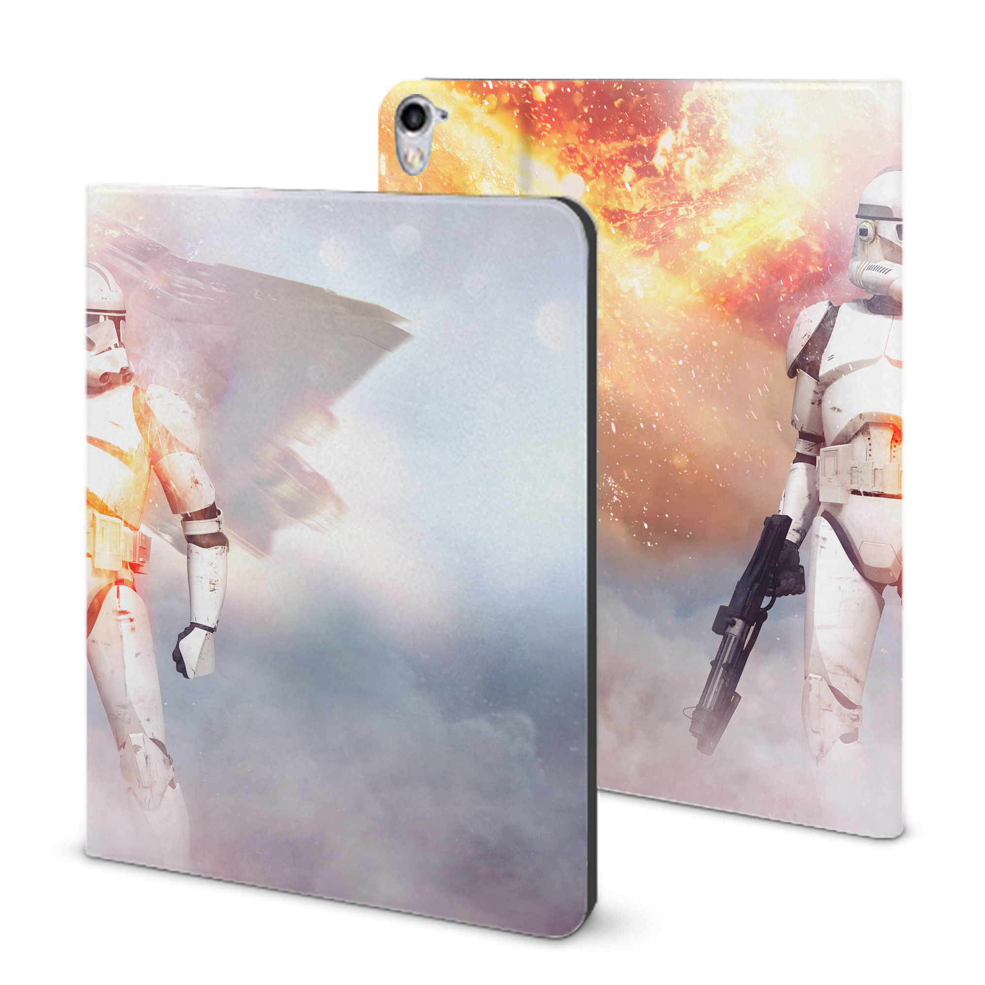 （画像用） スター・ウォーズ Star Wars IPad ケース ブック型 PUレザー TPU 耐衝撃 軽量 薄型 ペン収納なし 全面保護 IPad 各モデル対応